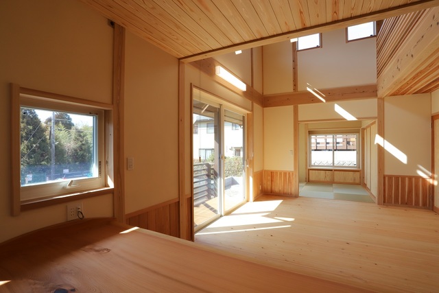 キッチンから見たリビング