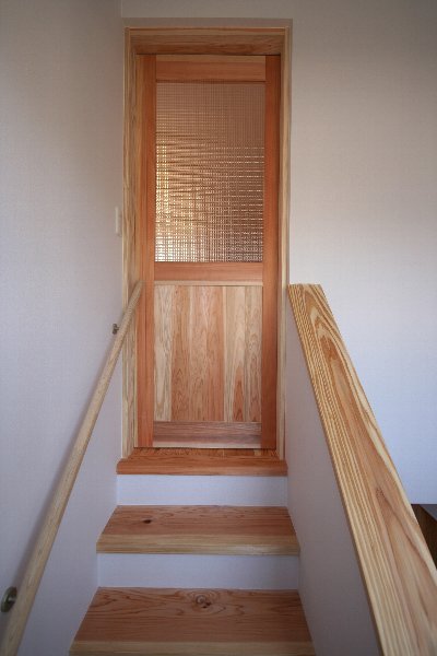 模様ガラスの入ったオリジナル建具 模様ガラスの入ったオリジナル建具