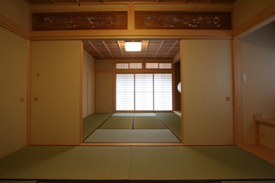 ご夫婦希望の二間続きの和室 ご夫婦希望の二間続きの和室