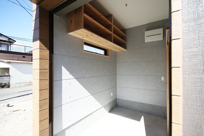 倉庫。自転車置きスペースにもなる多機能な空間。 倉庫。自転車置きスペースにもなる多機能な空間。