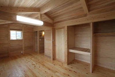 子供部屋は、将来二つに間仕切る事ができる設計。