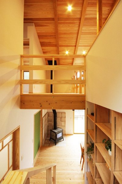 階段より見るリビング 階段より見るリビング