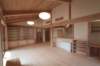 広々としたリビングダイニング。