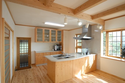 流行りのペニンシュラキッチン。 流行りのペニンシュラキッチン。