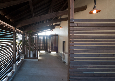 土間のアプローチ